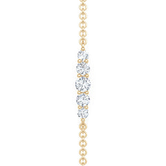 Legacy 0.50ct Round Cut Lab Diamond Bracelet in 18K Yellow Gold