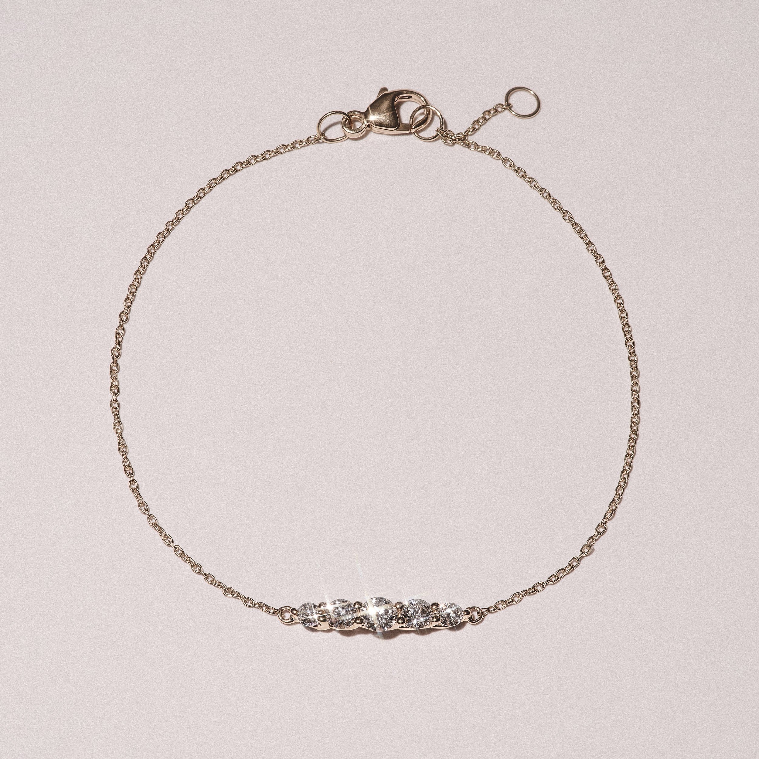 Legacy 0.50ct Round Cut Lab Diamond Bracelet in 18K Yellow Gold