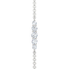 Legacy 0.50ct Round Cut Lab Diamond Bracelet in 18K White Gold