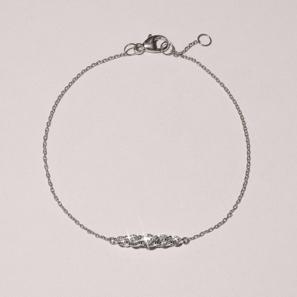 Legacy 0.50ct Round Cut Lab Diamond Bracelet in 18K White Gold