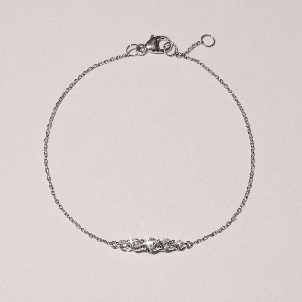 Legacy 0.50ct Round Cut Lab Diamond Bracelet in 18K White Gold