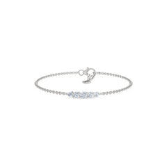 Legacy 0.50ct Round Cut Lab Diamond Bracelet in 18K White Gold