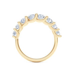 Legacy 1.73ct Round Cut Lab Diamond Half Eternity Ring in 18K Yellow Gold