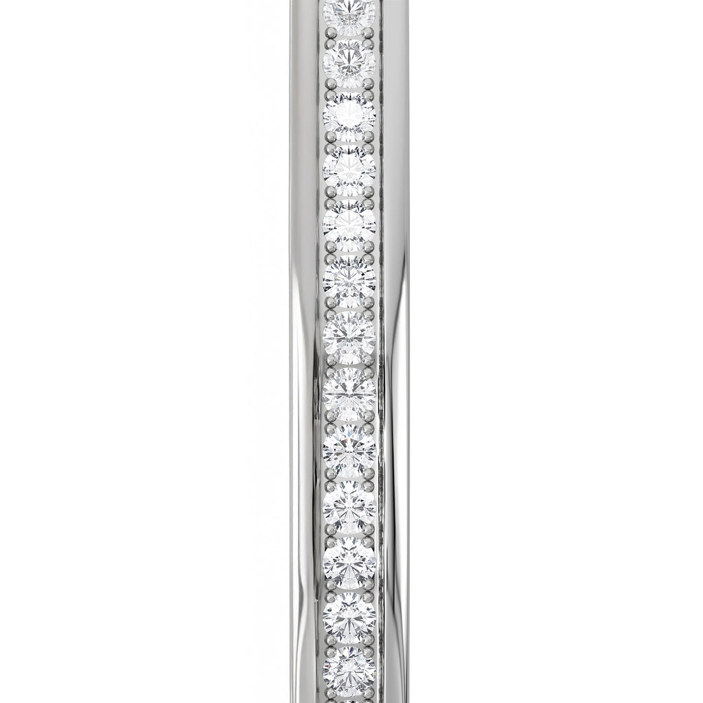 Heritage 0.50ct Round Cut Lab Diamond Bangle in Sterling Silver