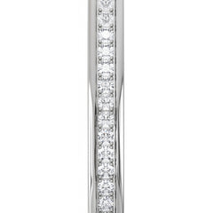 Heritage 0.50ct Round Cut Lab Diamond Bangle in Sterling Silver