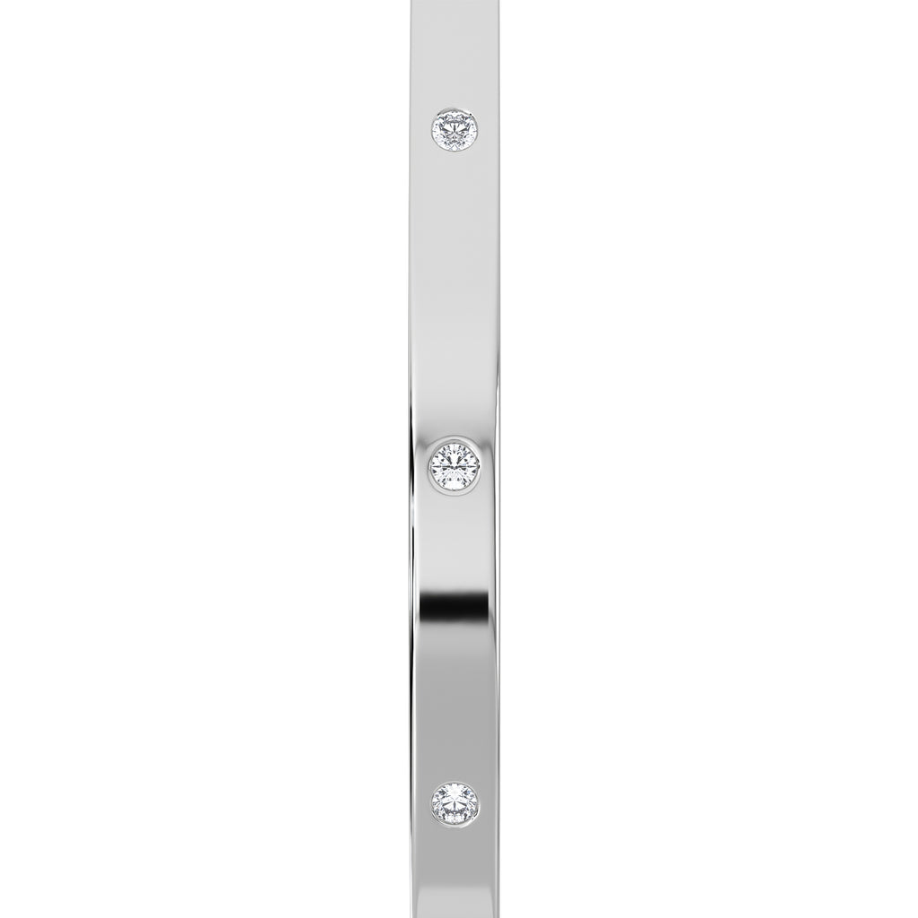 Élan 0.15ct Lab Diamond Bangle in Sterling Silver
