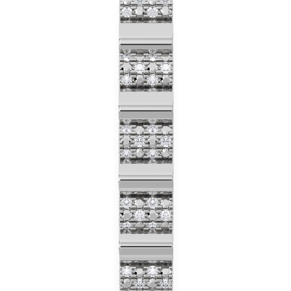 Contour 0.50ct Lab Diamond Bangle in Sterling Silver