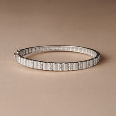 Contour 0.50ct Lab Diamond Bangle in Sterling Silver
