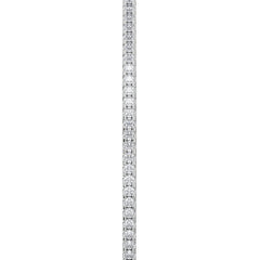 0.50ct Lab Diamond Half Pavé Bangle Bracelet in Sterling Silver