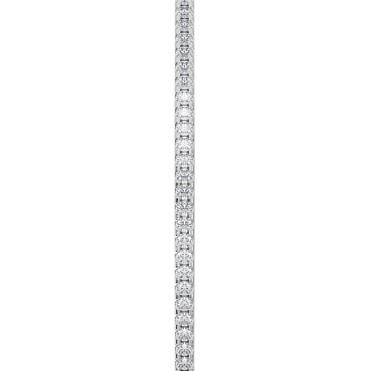 0.50ct Lab Diamond Half Pavé Bangle Bracelet in Sterling Silver