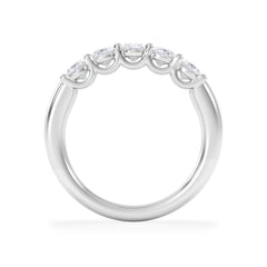Lab Diamond 5 Stone Oval 1.00ct Total Platinum Ring