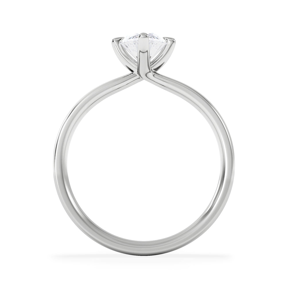 Origin Twist 1.00ct Marquise Cut Lab Diamond Solitaire Engagement Ring in Platinum