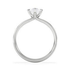 Origin Twist 1.00ct Marquise Cut Lab Diamond Solitaire Engagement Ring in 18K White Gold