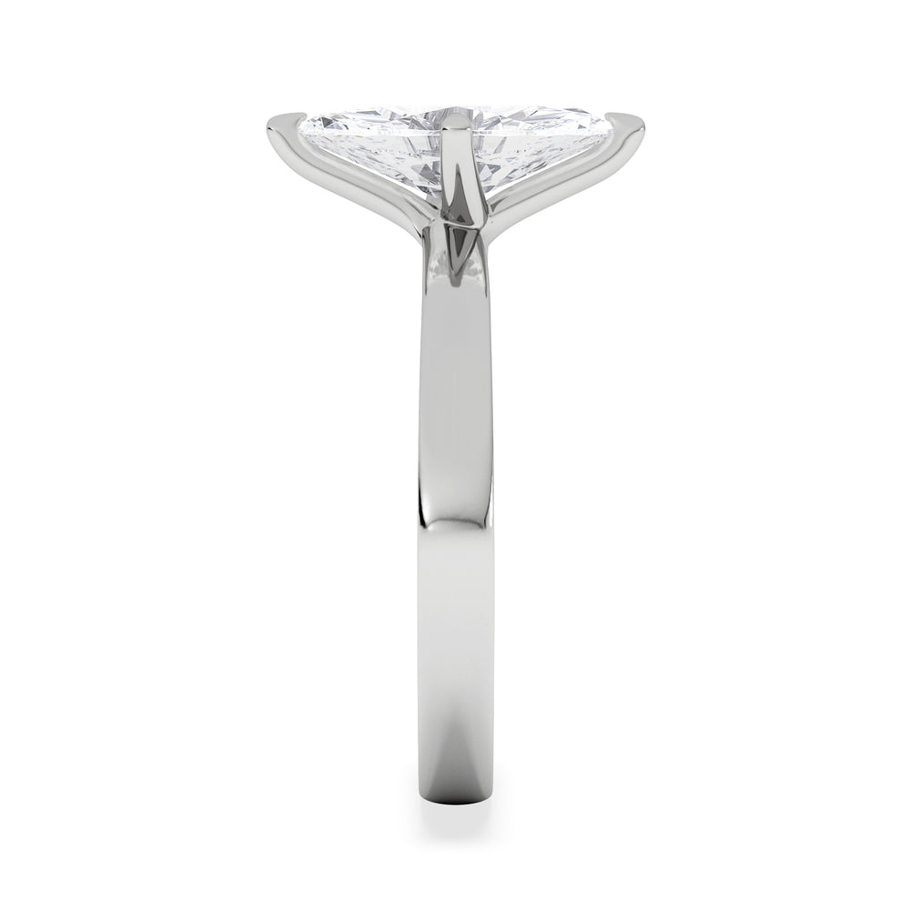 Origin Twist 1.00ct Marquise Cut Lab Diamond Solitaire Engagement Ring in Platinum