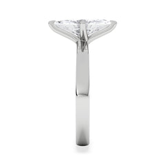 Origin Twist 1.00ct Marquise Cut Lab Diamond Solitaire Engagement Ring in 18K White Gold