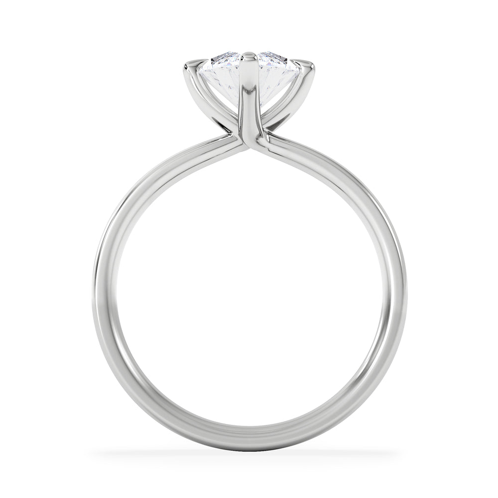 Origin Twist 2.00ct Marquise Cut Lab Diamond Solitaire Engagement Ring in Platinum