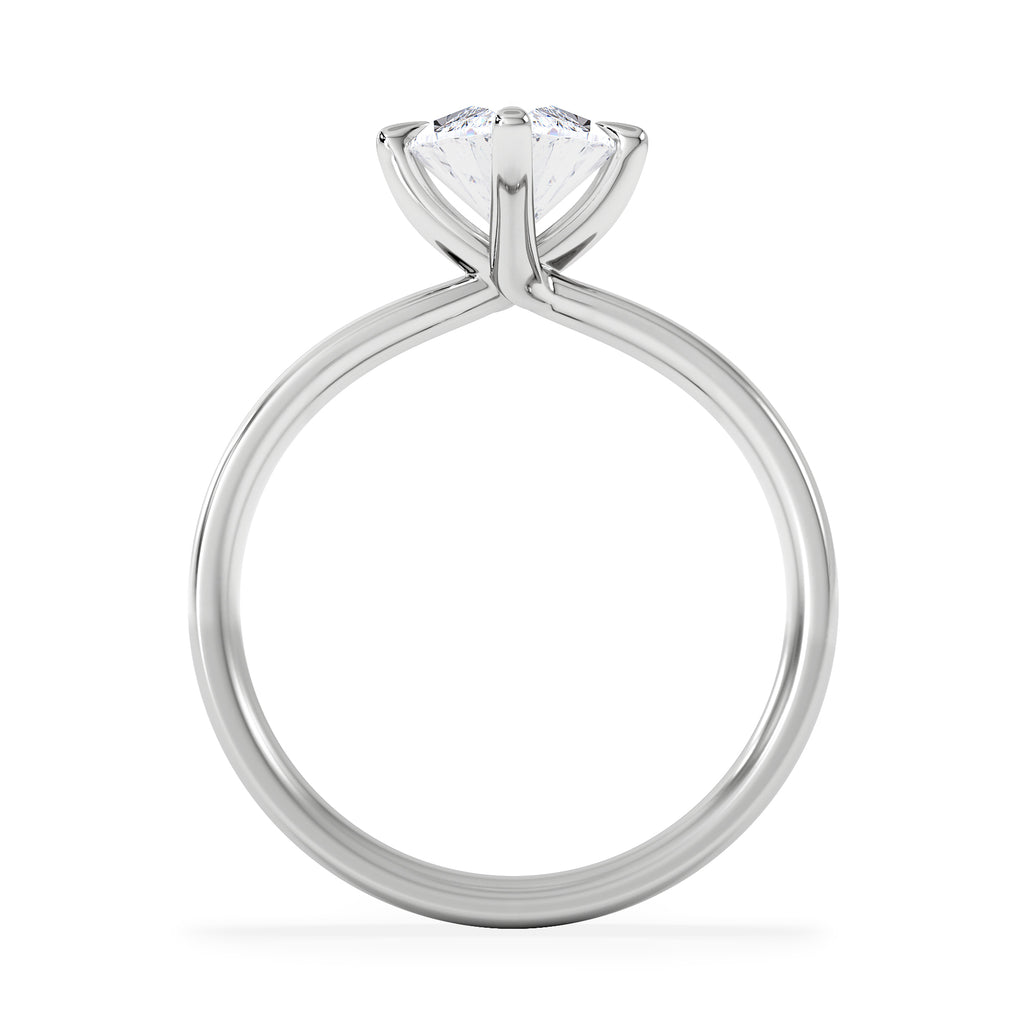 Origin Twist 2.00ct Marquise Cut Lab Diamond Solitaire Engagement Ring in Platinum