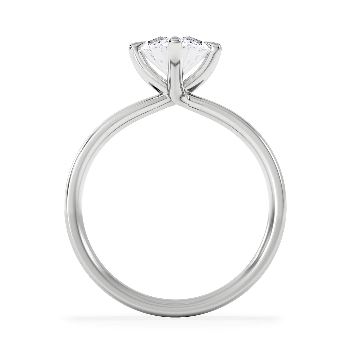 Origin Twist 2.00ct Marquise Cut Lab Diamond Solitaire Engagement Ring in Platinum