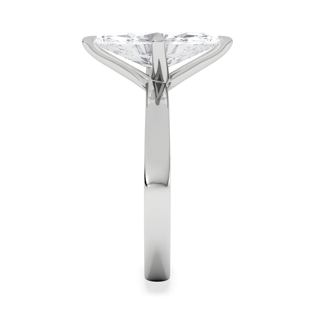 Origin Twist 2.00ct Marquise Cut Lab Diamond Solitaire Engagement Ring in Platinum