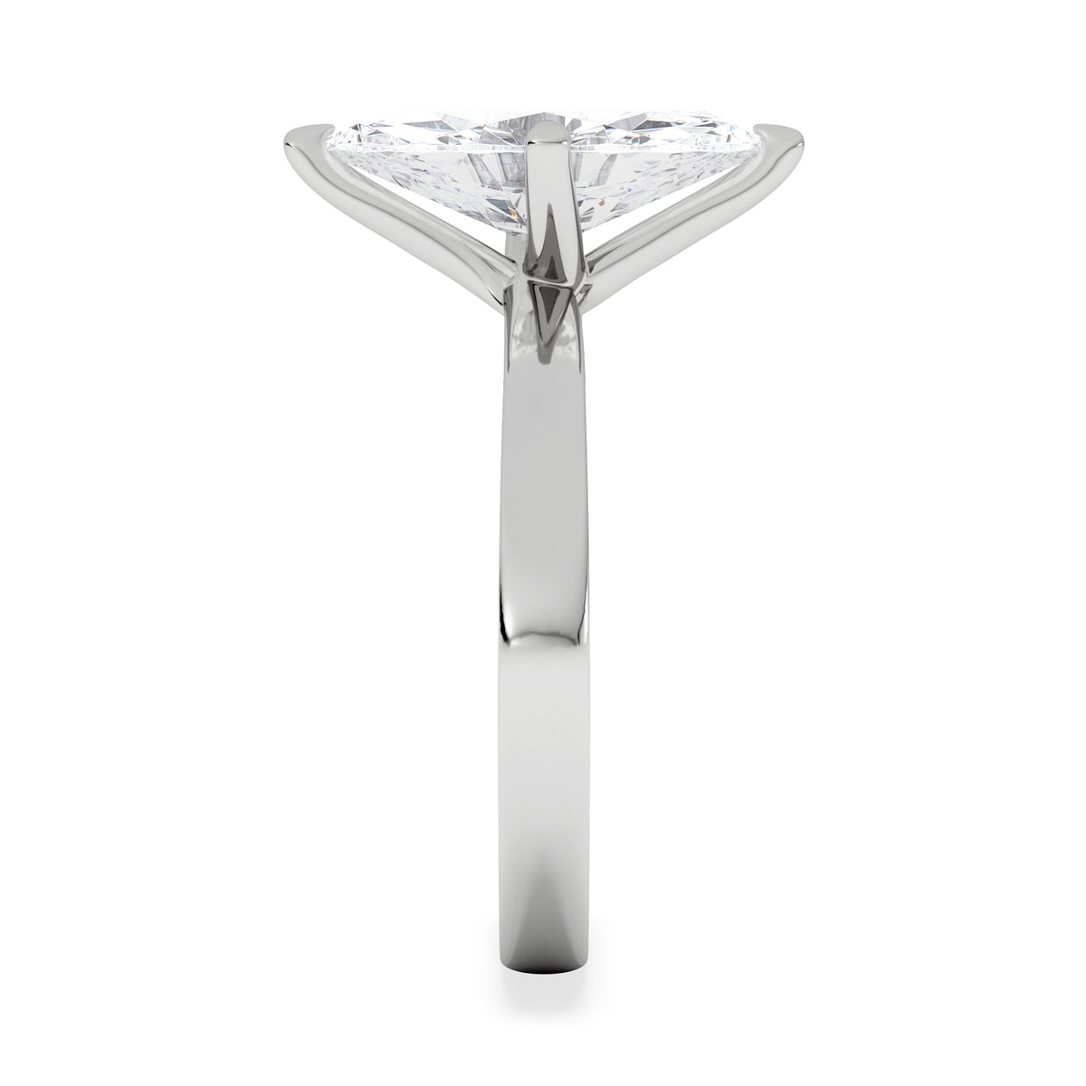 Origin Twist 2.00ct Marquise Cut Lab Diamond Solitaire Engagement Ring in Platinum