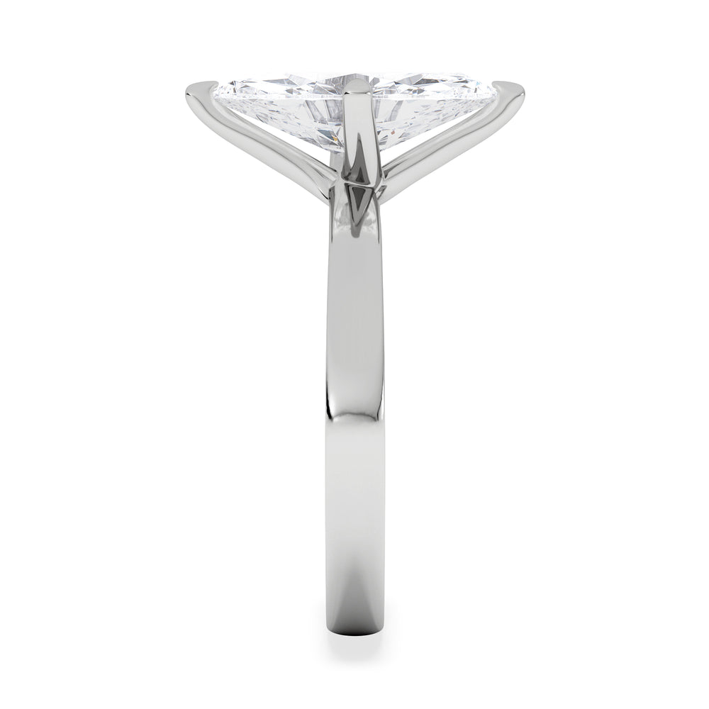 Origin Twist 2.00ct Marquise Cut Lab Diamond Solitaire Engagement Ring in 18K White Gold