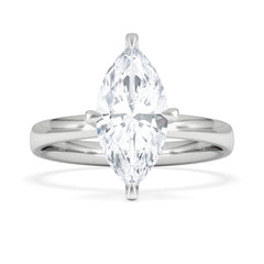 Origin Twist 2.00ct Marquise Cut Lab Diamond Solitaire Engagement Ring in 18K White Gold