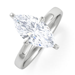 Origin Twist 2.00ct Marquise Cut Lab Diamond Solitaire Engagement Ring in Platinum