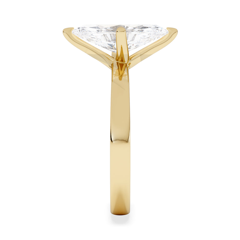 Origin Twist 2.00ct Marquise Cut Lab Diamond Solitaire Engagement Ring in 18K Yellow Gold