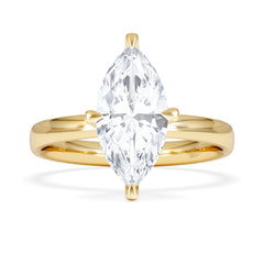 Origin Twist 2.00ct Marquise Cut Lab Diamond Solitaire Engagement Ring in 18K Yellow Gold