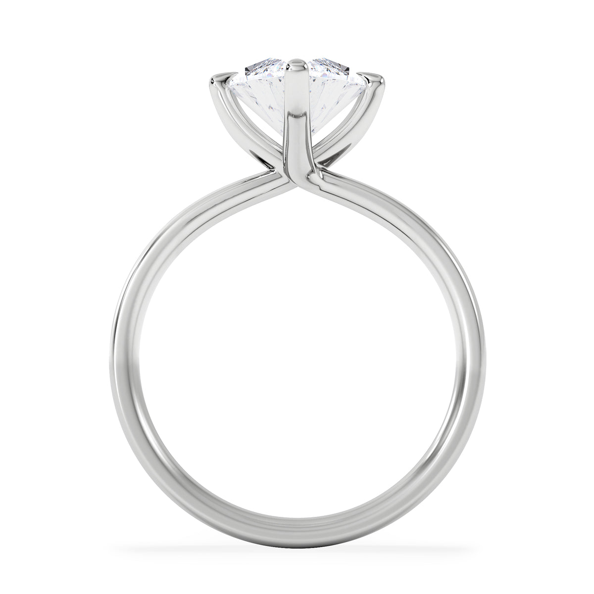 Origin Twist 3.00ct Marquise Cut Lab Diamond Solitaire Engagement Ring in Platinum
