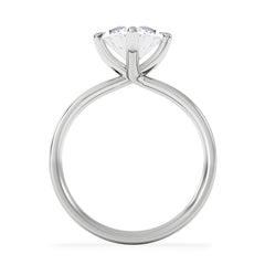 Origin Twist 3.00ct Marquise Cut Lab Diamond Solitaire Engagement Ring in 18K White Gold
