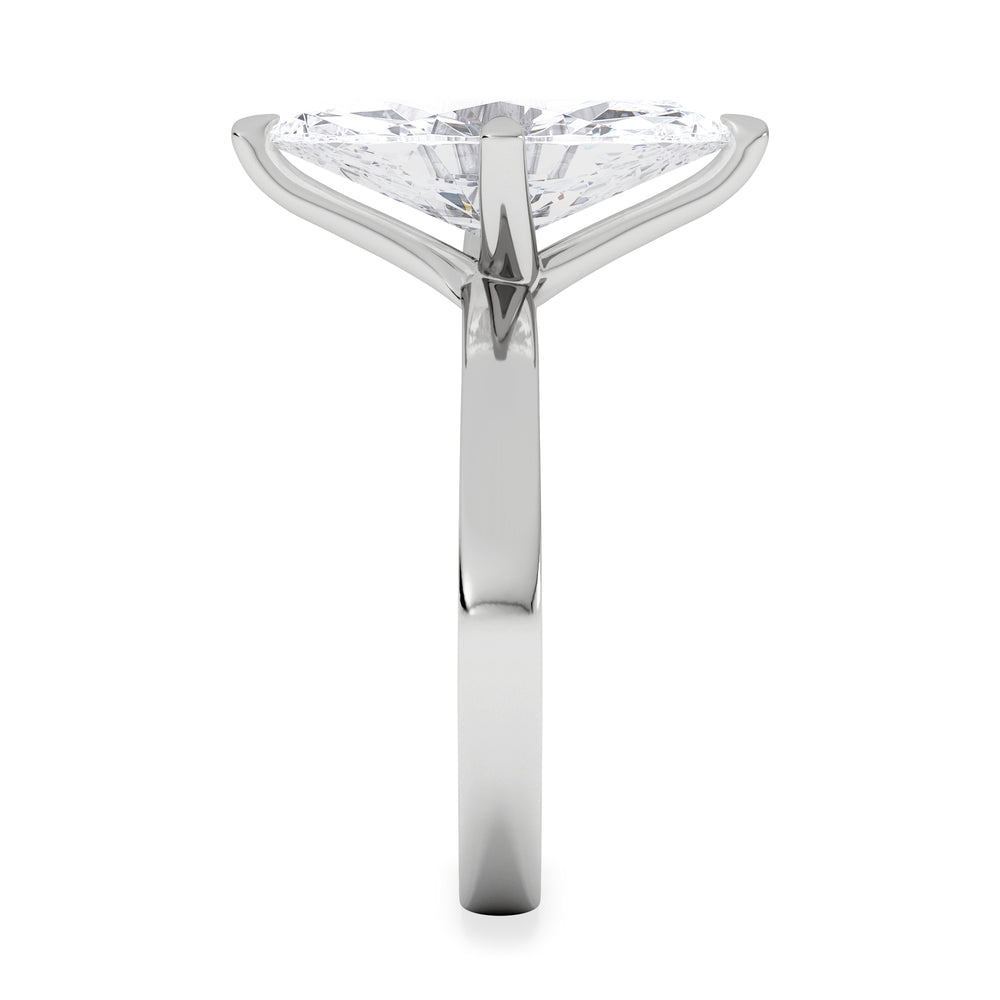 Origin Twist 3.00ct Marquise Cut Lab Diamond Solitaire Engagement Ring in Platinum