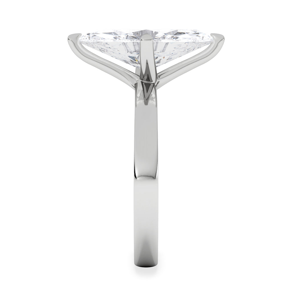 Origin Twist 3.00ct Marquise Cut Lab Diamond Solitaire Engagement Ring in 18K White Gold