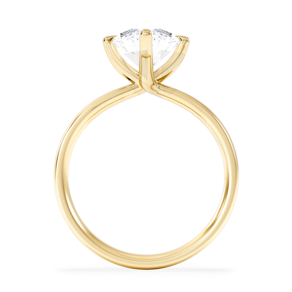Origin Twist 3.00ct Marquise Cut Lab Diamond Solitaire Engagement Ring in 18K Yellow Gold