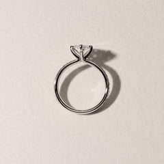 Origin Twist 2.00ct Marquise Cut Lab Diamond Solitaire Engagement Ring with Side Stones in Platinum