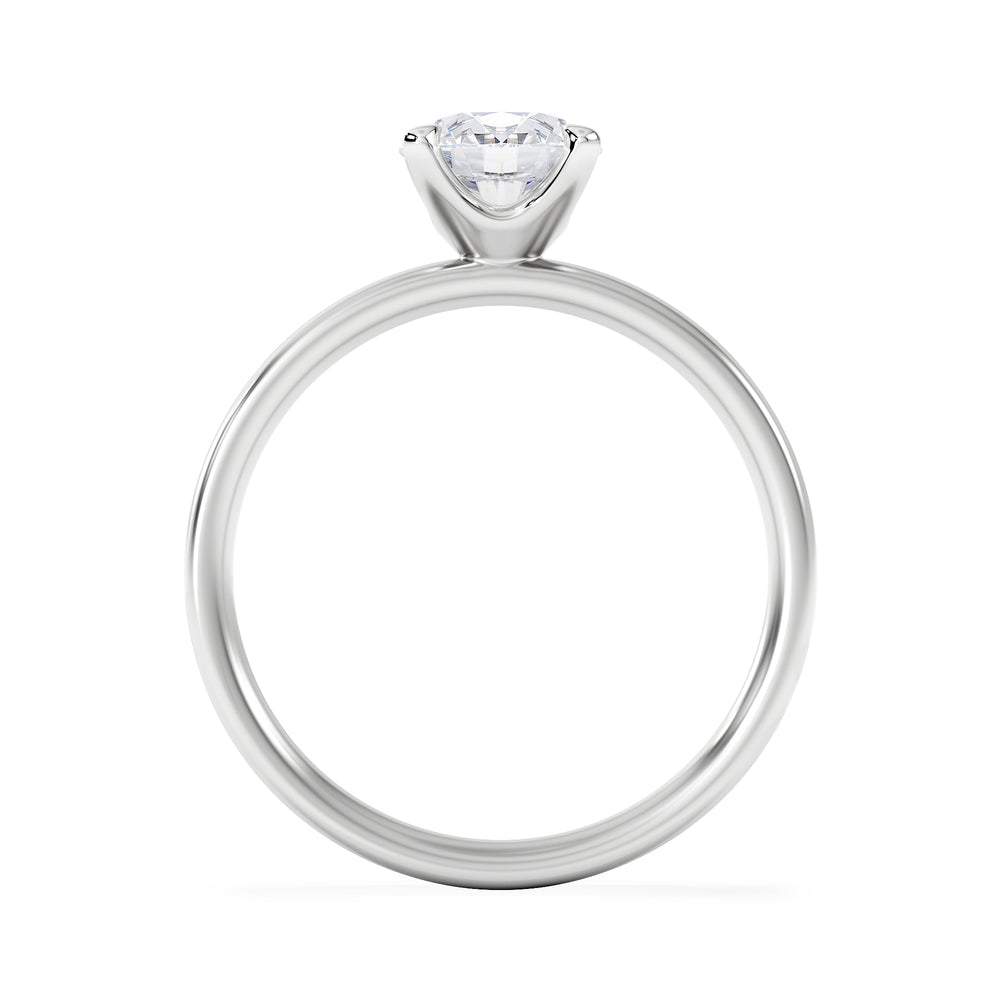 Origin 1.00ct Round Cut Lab Diamond Solitaire Engagement Ring in Platinum