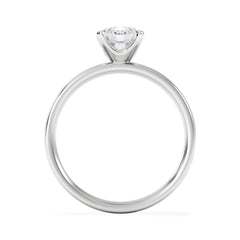 Origin 1.00ct Round Cut Lab Diamond Solitaire Engagement Ring in 18K White Gold