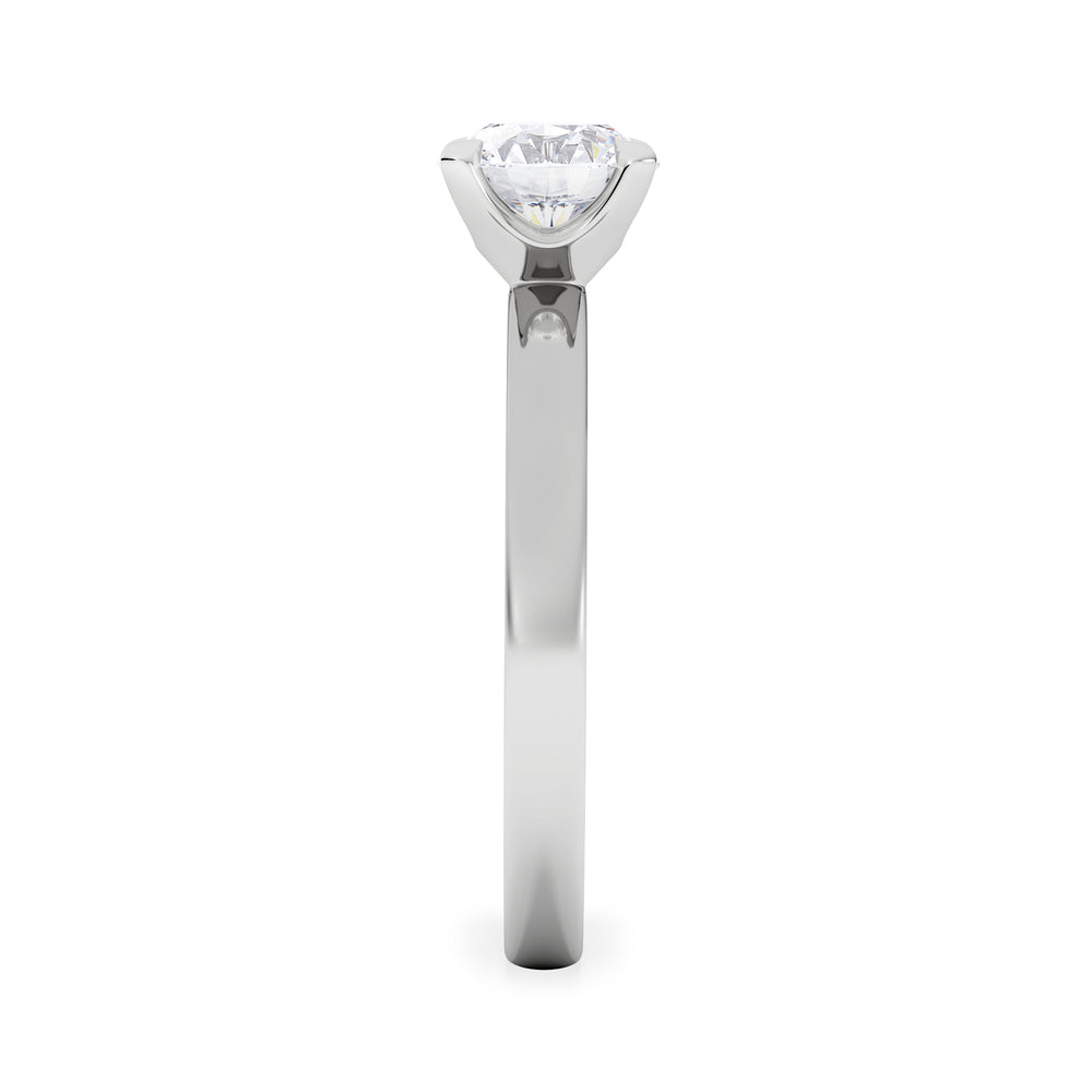 Origin 1.00ct Round Cut Lab Diamond Solitaire Engagement Ring in Platinum