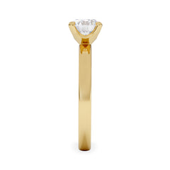 Origin 1.00ct Round Cut Lab Diamond Solitaire Engagement Ring in 18K Yellow Gold