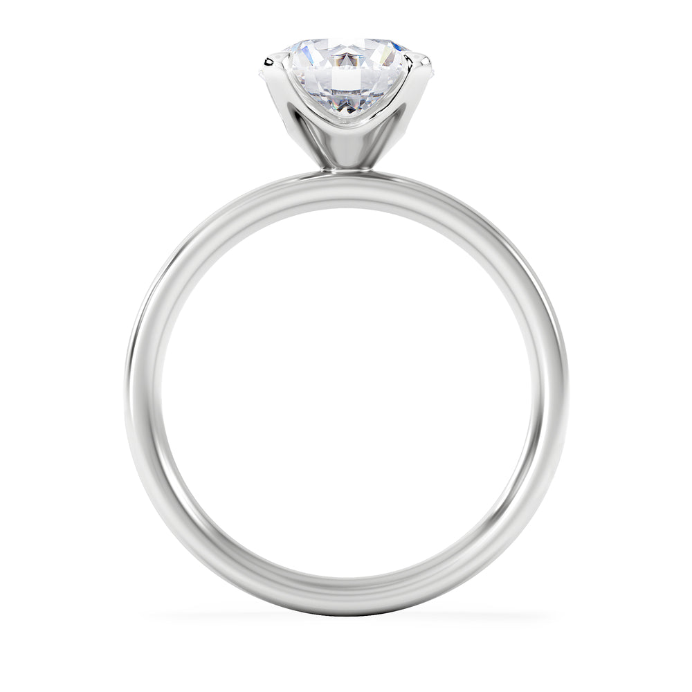 Origin 2.00ct Round Cut Lab Diamond Solitaire Engagement Ring in 18K White Gold