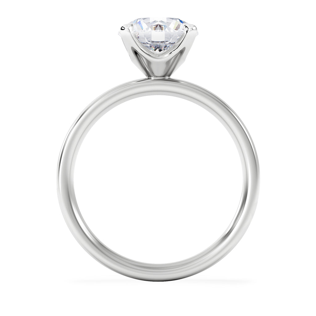 Origin 2.00ct Round Cut Lab Diamond Solitaire Engagement Ring in 18K White Gold