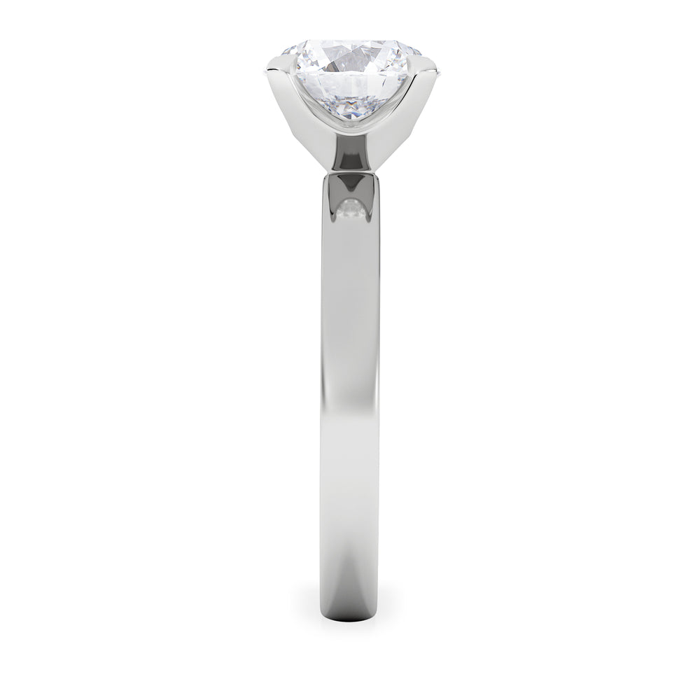 Origin 2.00ct Round Cut Lab Diamond Solitaire Engagement Ring in Platinum