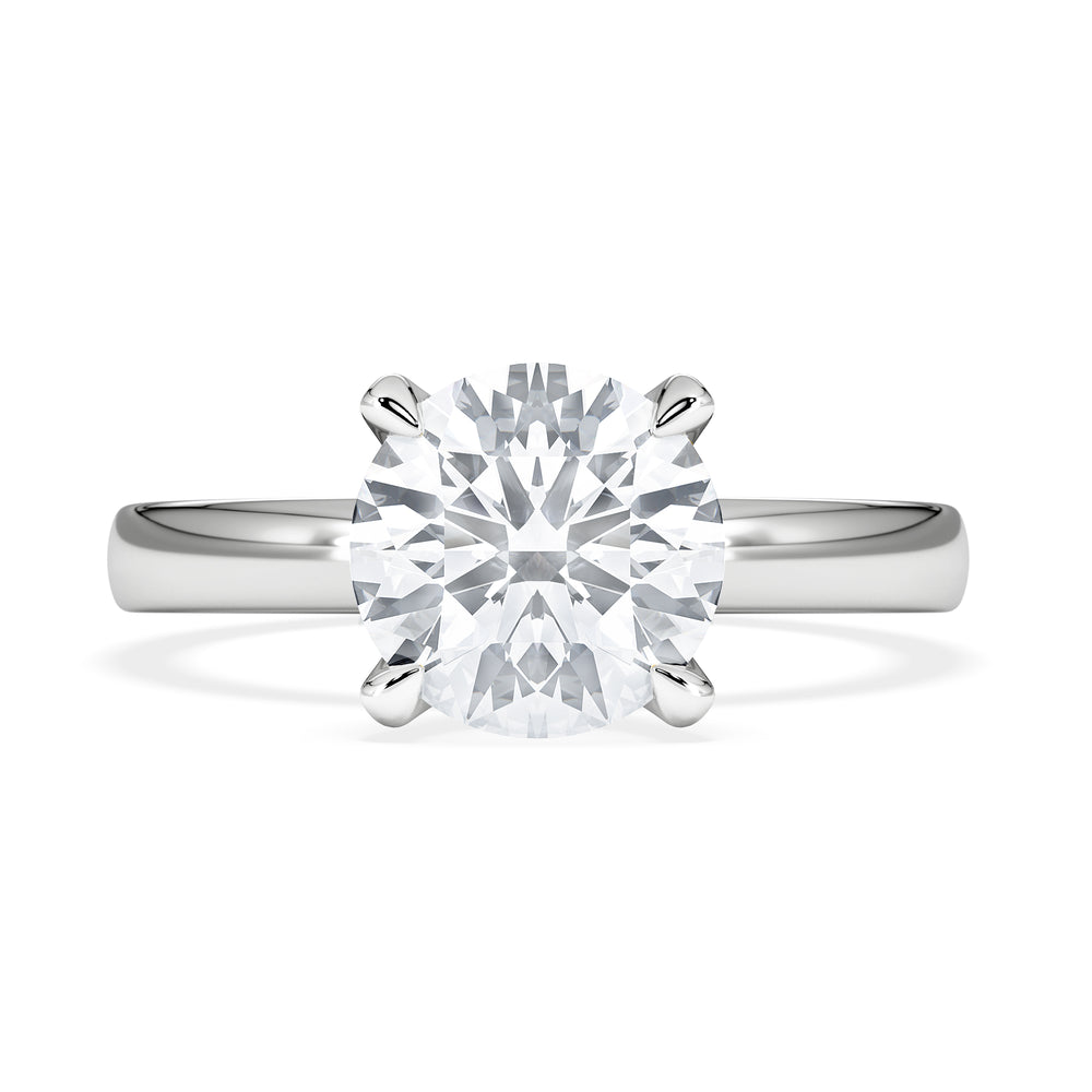 Origin 2.00ct Round Cut Lab Diamond Solitaire Engagement Ring in Platinum