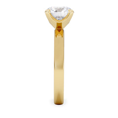 Origin 2.00ct Round Cut Lab Diamond Solitaire Engagement Ring in 18K Yellow Gold