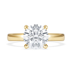 Origin 2.00ct Round Cut Lab Diamond Solitaire Engagement Ring in 18K Yellow Gold