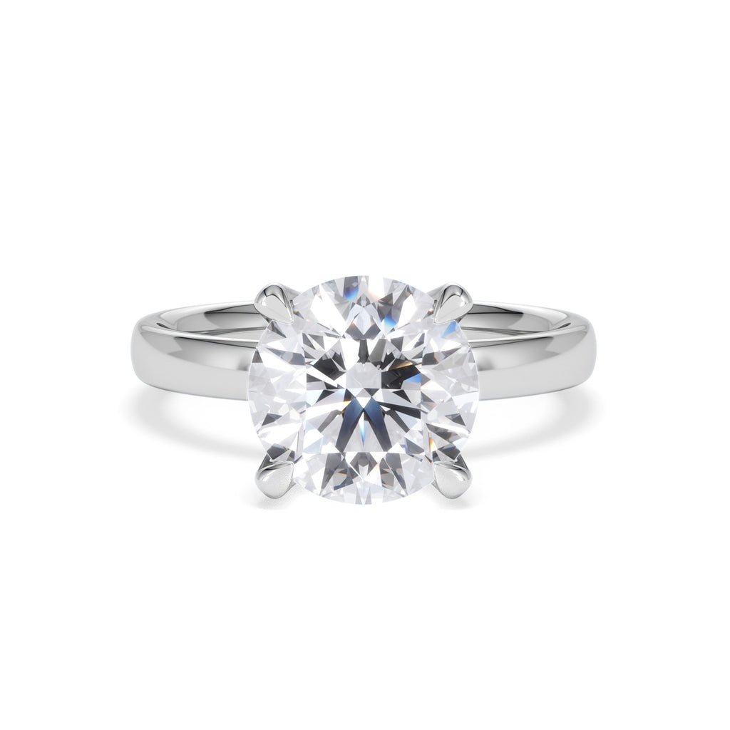 Origin 3.00ct Round Cut Lab Diamond Solitaire Engagement Ring in Platinum