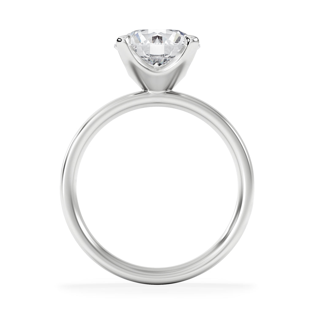 Origin 3.00ct Round Cut Lab Diamond Solitaire Engagement Ring in Platinum