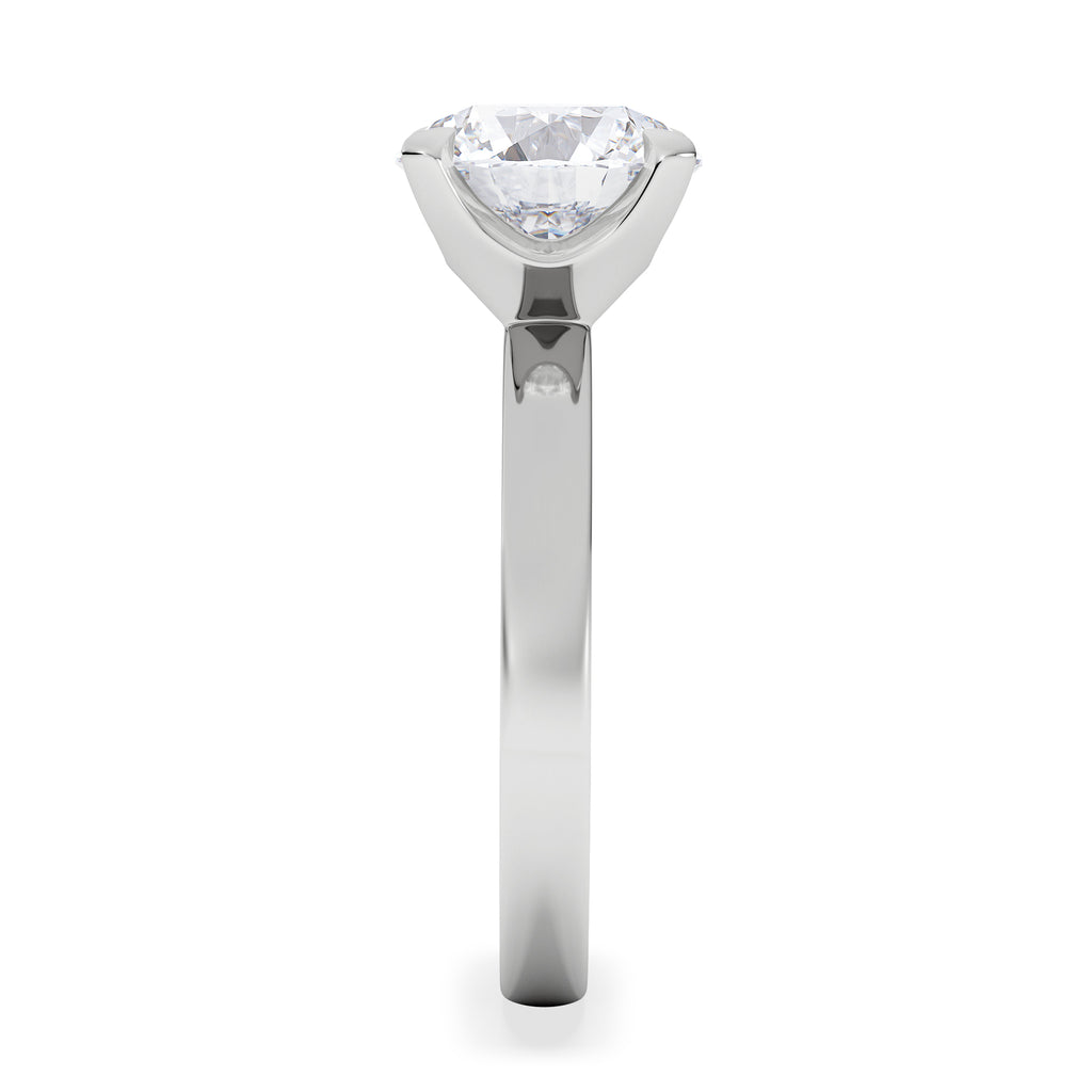 Origin 3.00ct Round Cut Lab Diamond Solitaire Engagement Ring in Platinum