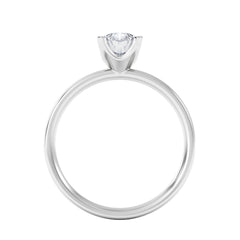 Origin 1.00ct Oval Cut Lab Diamond Solitaire Engagement Ring in Platinum