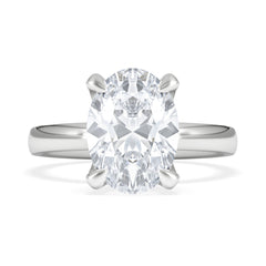Origin 3.00ct Oval Cut Lab Diamond Solitaire Engagement Ring in Platinum